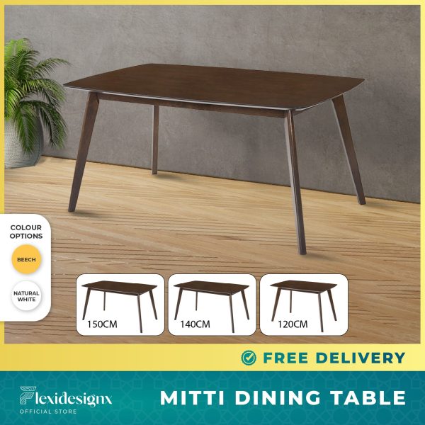 Mitti Solid Wood Dining Table Singapore
