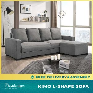 Budget L Shape Sofa Singapore – Kimo 4-Seater