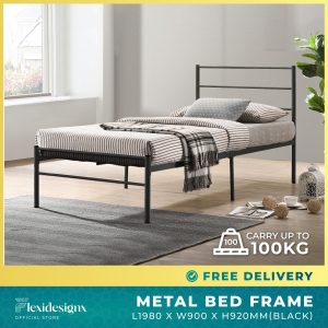 Single Metal Bed Frame – Vita – Flexidesignx