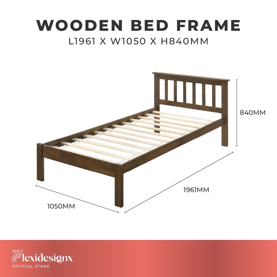 Classic and Durable Wooden Single Bed Frames Flexidesignx