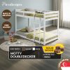 kids bunk bed Singapore – Twisty wooden frame white