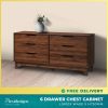 Walnut Chest Drawer Singapore – Lotus 6 Drawer Cabinet