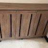 3 Door Shoe Cabinet Singapore – Merlot Walnut – Flexidesignx