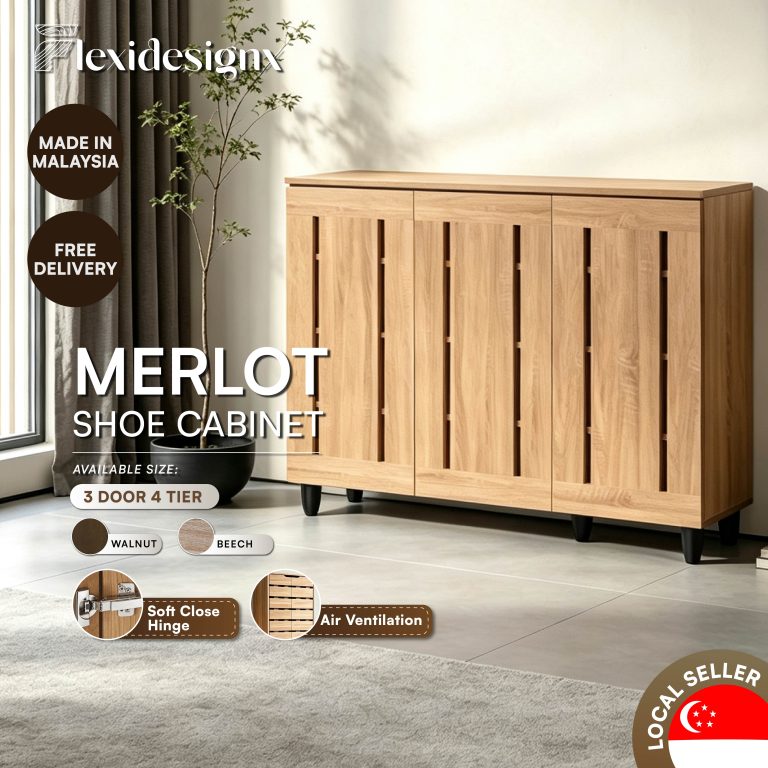 MERLOT 3 Door Shoe Cabinet
