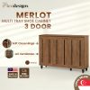 Merlot 3 Door Shoe Cabinet Singapore