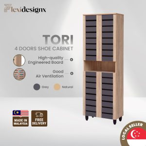 TORI Shoe Cabinet 4 Door