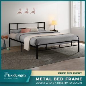 Gina Queen metal bed frame Singapore – Flexidesignx
