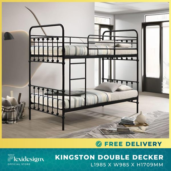 Kingston Double Decker Bunk Bed in a Modern Bedroom Setting