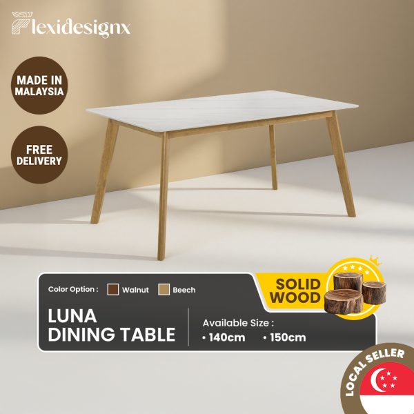 LUNA Sintered Stone Dining Table Singapore