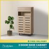 Dota 2 Door Shoe Cabinet in light brown – Flexidesignx Singapore