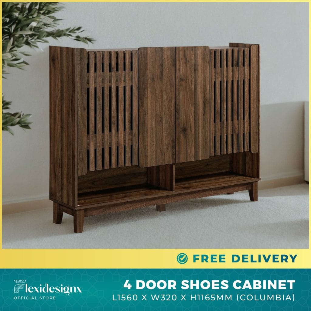 CARLOS Shoe Cabinet 4 Door