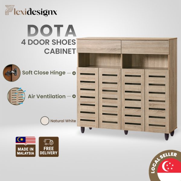 Dota 4 Door Shoe Cabinet Singapore