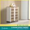 Compact Shoe Rack Singapore – Ginny 2 Door Cabinet