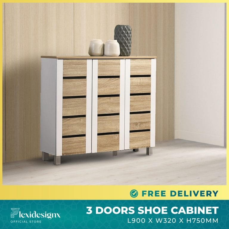 GINNY Shoe Cabinet 3 Door