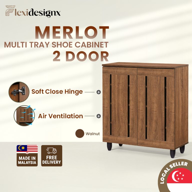 MERLOT 2 Door Shoe Cabinet