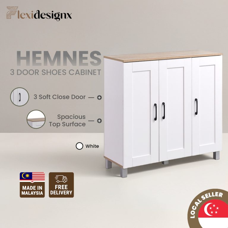 HEMNES 3 Door Shoe Cabinet