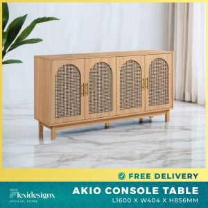 AKIO Rattan Sideboard Singapore – Laminated Rattan Design