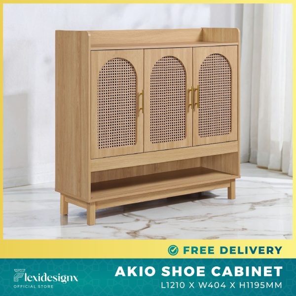 Akio Rattan Shoe Cabinet Singapore