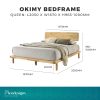 OKIMY Solid Wood Bed Frame Queen SIZE – Flexidesignx Singapore