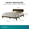 OKIMY Solid Wood Bed Frame KING SIZE – Flexidesignx Singapore