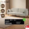 sofa bed Singapore – Daisy 3 seater in grey with adjustable recliner