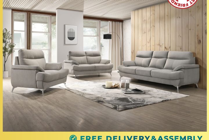 Anti Scratch and Anti Dirt Grey Sofa