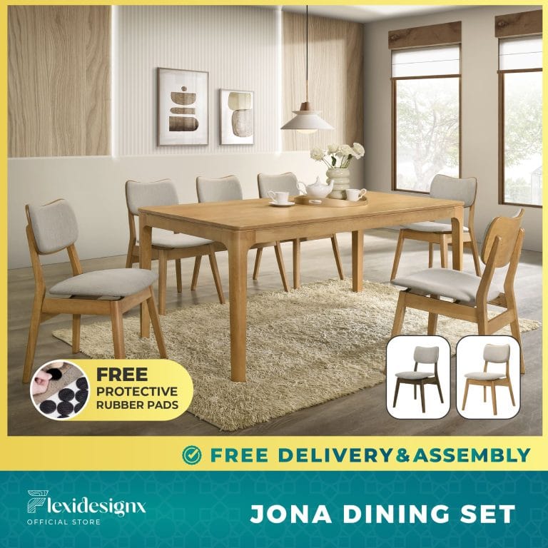 Rubberwood Dining Table Singapore – Flexidesignx