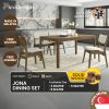 Jona Solid Wood Dining Set Singapore