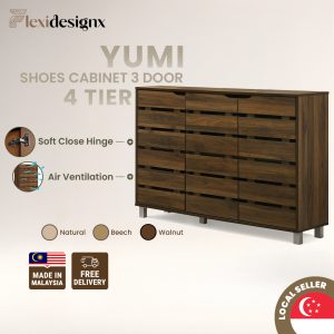YUMI 3 Door Shoe Rack