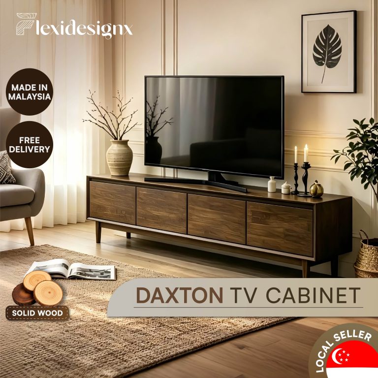 DAXTON Solid Wood TV Cabinet